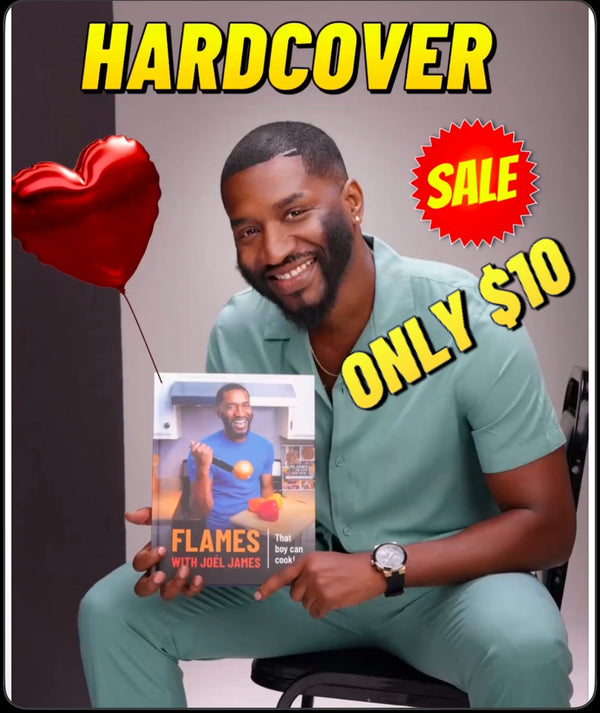 Hardcover  Flames with Joel James Cookbook - NOT VEGAN