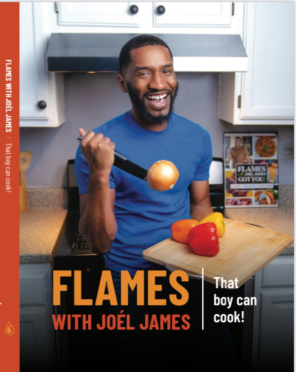 Hardcover  Flames with Joel James Cookbook - NOT VEGAN