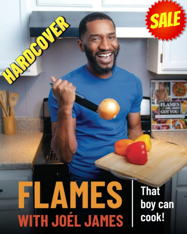 Hardcover  Flames with Joel James Cookbook - NOT VEGAN