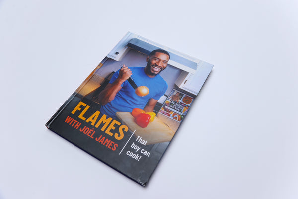 Hardcover  Flames with Joel James Cookbook - NOT VEGAN