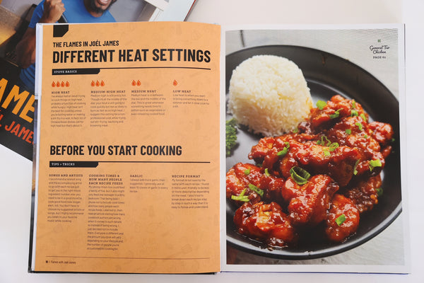Hardcover  Flames with Joel James Cookbook - NOT VEGAN