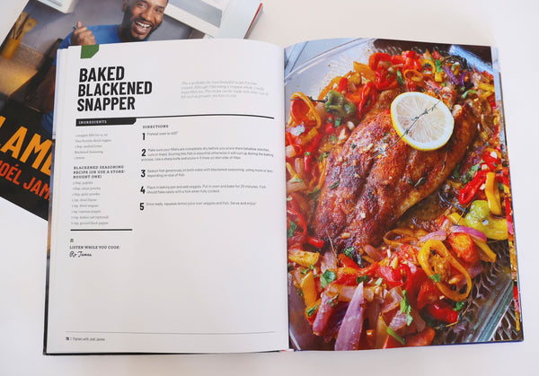 Hardcover  Flames with Joel James Cookbook - NOT VEGAN