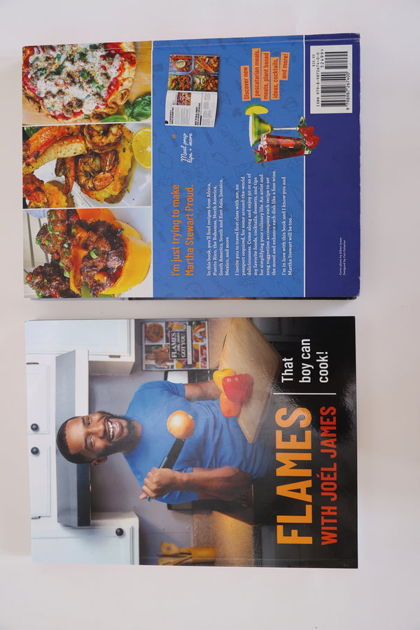 Hardcover  Flames with Joel James Cookbook - NOT VEGAN