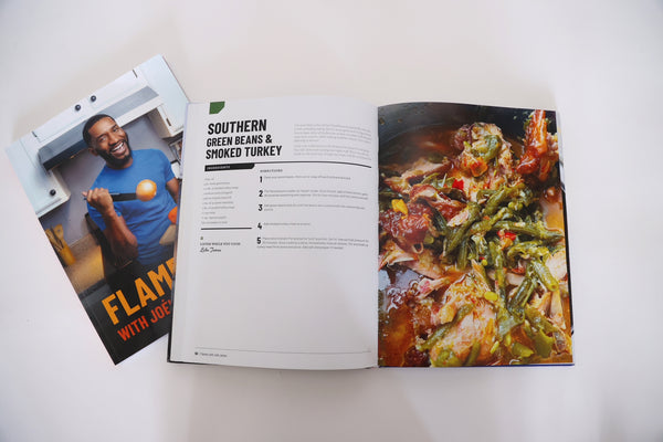 Hardcover  Flames with Joel James Cookbook - NOT VEGAN