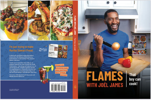 Paperback -  Flames with Joel James Cookbook- FREE SHIPPING