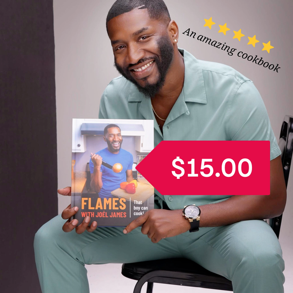 Hardcover  Flames with Joel James Cookbook - NOT VEGAN